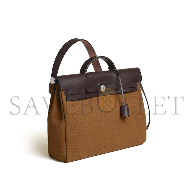 HERMES MASTER EBONY HERBAG MESSENGER 39 BAG H084489CKAN (39*28*9cm)